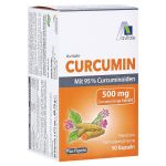 CURCUMIN 500 mg 95% Curcuminoide+Piperin Kapseln (PZN 16677147) из Германии