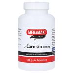 MEGAMAX L-Carnitin 1000 mg Tabletten (PZN 1444839) из Германии