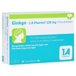 Ginkgo-1A Pharma 120mg (PZN 13856903) из Германии