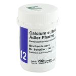 BIOCHEMIE Adler 12 Calcium sulfuricum D 6 Tabl. (PZN 833390) из Германии