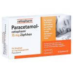 Paracetamol-ratiopharm 75mg (PZN 9263913) из Германии