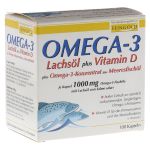 Omega-3 Lachsöl + Vitamin D + Omega-3-Konzentrat (PZN 9069795) из Германии