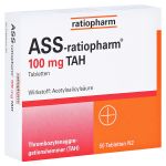 ASS-ratiopharm 100mg TAH (PZN 1343676) из Германии