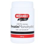 KREATIN MONOHYDRAT 100% Megamax Pulver (PZN 7345848) из Германии