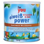 FOR YOU eiweiß power Milchkaffee Pulver (PZN 13570561) из Германии