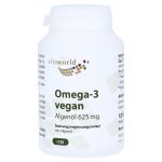 OMEGA-3 vegan Algenöl 625 mg Kapseln (PZN 14360630) из Германии
