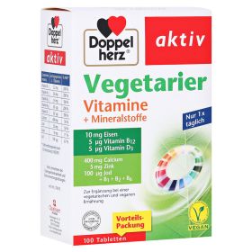 DOPPELHERZ Vegetarier Vitamine+Mineralstoffe aktiv – PZN 16902532 (PZN 16902532) из Германии