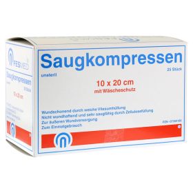 SAUGKOMPRESSEN unsteril 10x20 cm – PZN 7350186 (PZN 7350186) из Германии