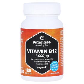 VITAMIN B12 1.000 µg hochdosiert vegan Tabletten – PZN 12580592 (PZN 12580592) из Германии