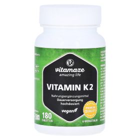 VITAMIN K2 200 µg hochdosiert vegan Tabletten – PZN 12741457 (PZN 12741457) из Германии