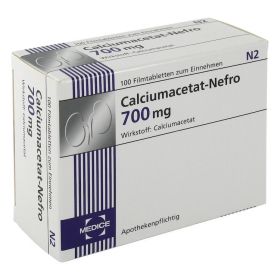 CALCIUMACETAT NEFRO 700 mg Filmtabletten – PZN 434052 (PZN 434052) из Германии