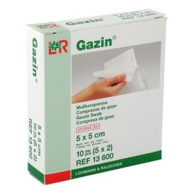 GAZIN Mullkomp.5x5 cm steril 8fach – PZN 3448965 (PZN 3448965) из Германии