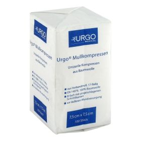 URGO MULLKOMPRESSEN 7,5x7,5 cm unsteril – PZN 6187910 (PZN 6187910) из Германии