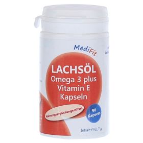 LACHSÖL OMEGA-3 plus Vitamin E Kapseln MediFit – PZN 11186806 (PZN 11186806) из Германии