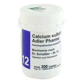 BIOCHEMIE Adler 12 Calcium sulfuricum D 6 Tabl. – PZN 833390 (PZN 833390) из Германии