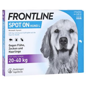 Frontline Spot On gegen Zecken und Flöhe bei Hunden 20 - 40 kg – PZN 662899 (PZN 662899) из Германии