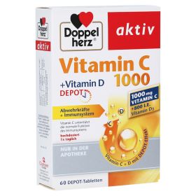 Doppelherz aktiv Vitamin C 1000 + Vitamin D Depot – PZN 13501956 (PZN 13501956) из Германии