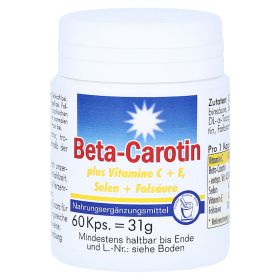 BETA CAROTIN KAPSELN+Vitamin C+E – PZN 7519490 (PZN 7519490) из Германии