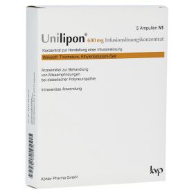 UNILIPON 600 Infusionslösungskonzentrat – PZN 4644125 (PZN 4644125) из Германии