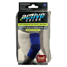 BORT ActiveColor Ellenbogenbandage L blau – PZN 6914391 (PZN 6914391) из Германии