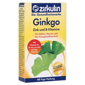 ZIRKULIN Ginkgo Zink und B-Vitamine Filmtabletten – PZN 13567211 (PZN 13567211) из Германии