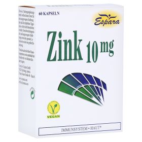 ZINK 10 mg Kapseln – PZN 16876177 (PZN 16876177) из Германии