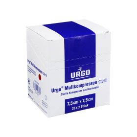 URGO MULLKOMPRESSEN 7,5x7,5 cm steril – PZN 7237857 (PZN 7237857) из Германии