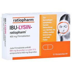 IBU-LYSIN-ratiopharm 400mg – PZN 16197861 (PZN 16197861) из Германии