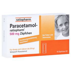 Paracetamol-ratiopharm 500mg – PZN 3953605 (PZN 3953605) из Германии