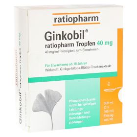 GINKOBIL ratiopharm 40mg – PZN 6680912 (PZN 6680912) из Германии