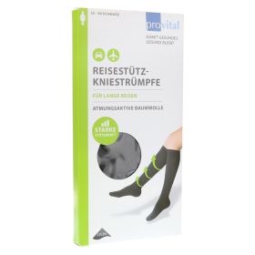 PROVITAL Reisekniestrümpfe Gr.35-38 schwar.Baumw. – PZN 9519815 (PZN 9519815) из Германии