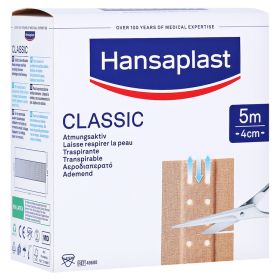 Hansaplast Classic Pflaster 4 cmx5 m – PZN 7577553 (PZN 7577553) из Германии