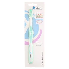 MIRADENT Carebrush Zahnbürste weiß/grün – PZN 10224717 (PZN 10224717) из Германии