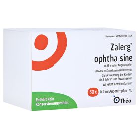 Zalerg ophtha sine 0,25mg/ml Augentropfen – PZN 10168829 (PZN 10168829) из Германии