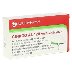 Ginkgo AL 120mg – PZN 6565140 (PZN 6565140) из Германии