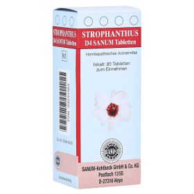 STROPHANTHUS D 4 Sanum Tabletten – PZN 4231564 (PZN 4231564) из Германии