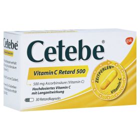 Cetebe Vitamin C Retard 500mg – PZN 3884264 (PZN 3884264) из Германии