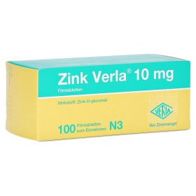 Zink Verla 10mg – PZN 8912195 (PZN 8912195) из Германии