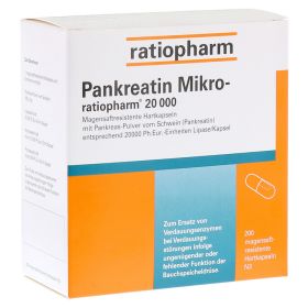 Pankreatin Mikro-ratiopharm 20000 – PZN 7097623 (PZN 7097623) из Германии