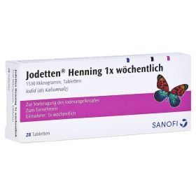 Jodetten Henning 1x wöchentlich 1530 Mikrogramm – PZN 271006 (PZN 271006) из Германии