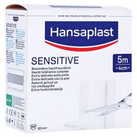 HANSAPLAST Sensitive Pflaster 4 cmx5 m Rolle – PZN 13576664 (PZN 13576664) из Германии